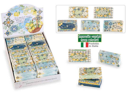 SAPONETTA VEGETALE 150GR.SENZA COLORANTI IDEA BOMBONIERA 5 FRAGRANZE