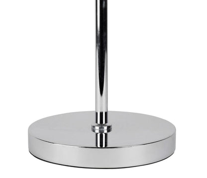 LAMPADA DA APPOGGIO ACCIAIO CON CAPPELLO TONDO IN VETRO VERDE SMERALDO D30XH35CM