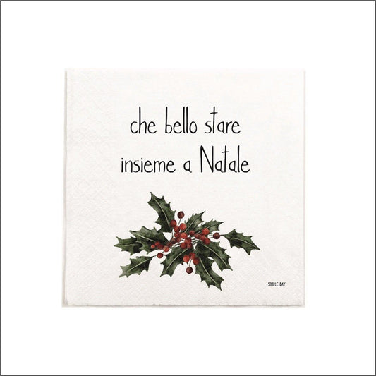 Set 20 tovaglioli di carta "La Magia del Natale"