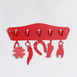 PORTA CHIAVI APPENDINO DA PARETE IN FERRO ROSSO SCARAMANTICO Dimensioni: 31 x 21 cm di altezza