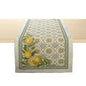RUNNER CENTROTAVOLA COSTIERA DECORO MAIOLICHE LIMONI 45X140