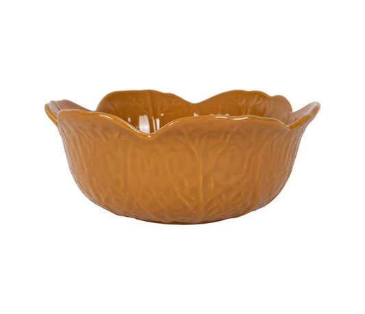 coppetta CAVOLO CERAMICA SENAPE D15XH6.5CM