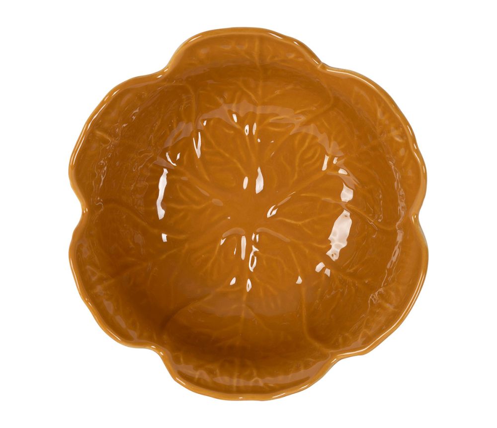 INSALATIERA CAVOLO CERAMICA SENAPE D27XH11CM