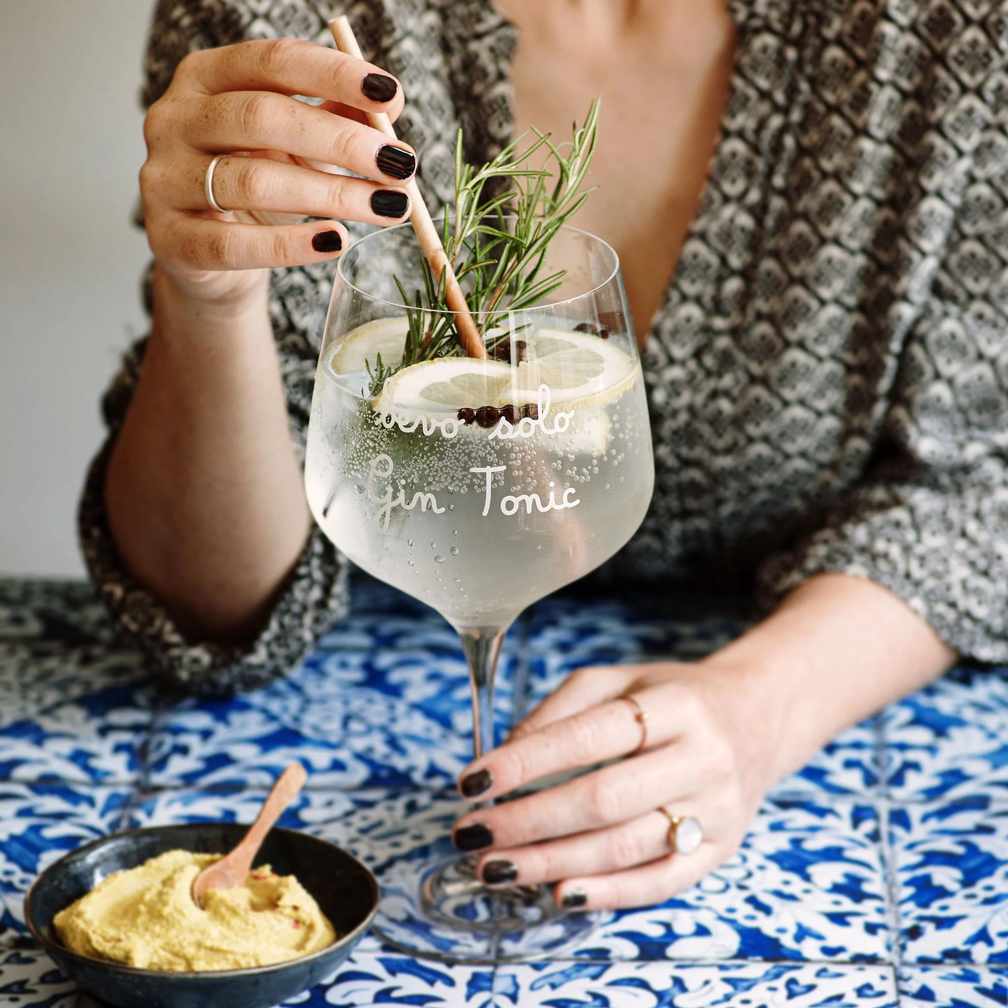 Set 2 calici cocktail Bevo solo gin tonic 82cl