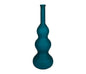VASO  DA TERRA O MADIA VETRO SATINATO COLLO LUNGO COLORE SMERALDO D33XH100CM