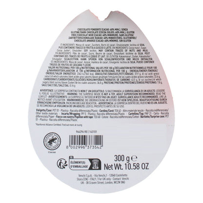 VENCHI CAMPANA DI CIOCCOLATO FONDENTE 300 GRAMMI DECORAZIONE FLOREALE 2026