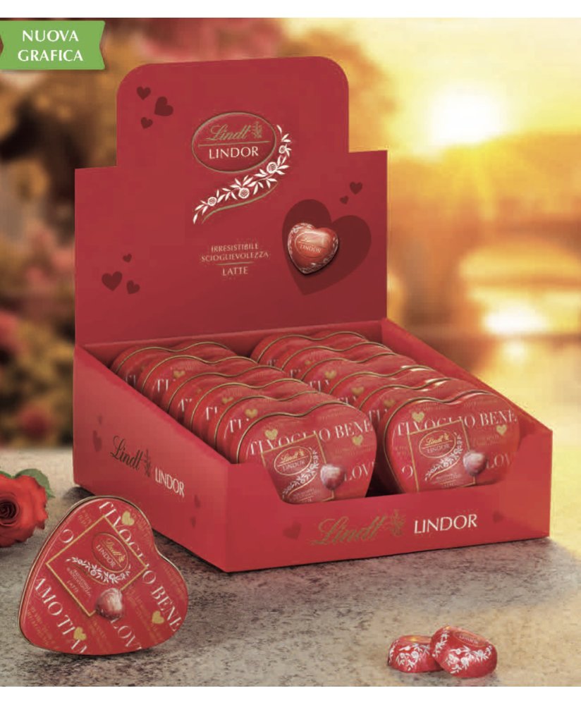Lindt - Lattina Lindor Cuore Metallo - 55g