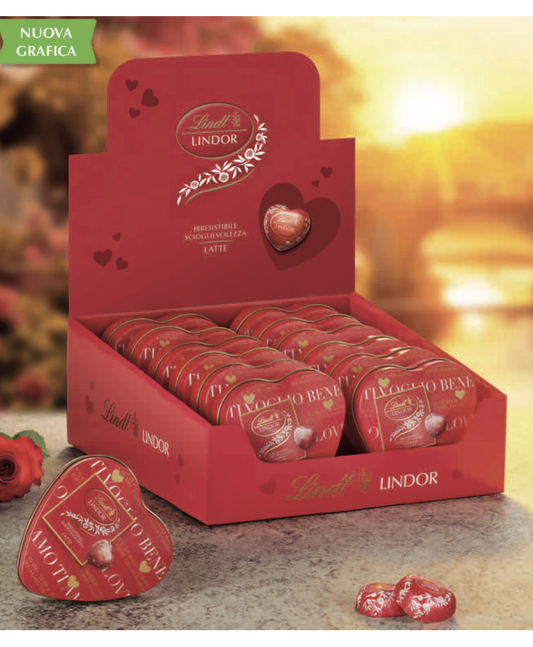 Lindt - Lattina Lindor Cuore Metallo - 55g