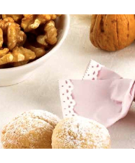 AMARETTI VIRGINIA AI FICHI E NOICI. PRODOTTO DOLCIARIO DA FORNO. SENZA GLUTINE. Circa 5 pezzi in 100g.