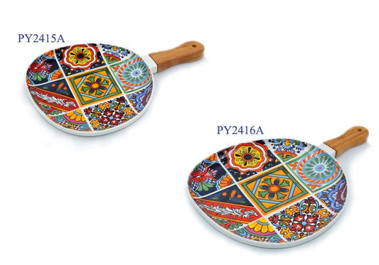 Paletta porcellana SICILIA con manico legno BOMBONIERA ACCESSORIO CASA - Dolci pensieri gift