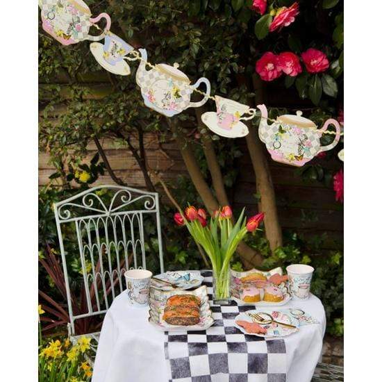Alice nel paese delle meraviglie, Festoni motivo: bandierine, 4 m - Dolci pensieri gift