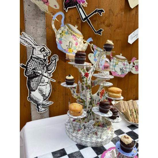 Alice nel paese delle meraviglie, Festoni motivo: bandierine, 4 m - Dolci pensieri gift