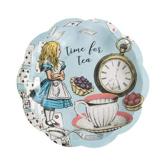 Alice nel paese delle meraviglie - Piatto smerlato piccolo, confezione da 12 - Dolci pensieri gift