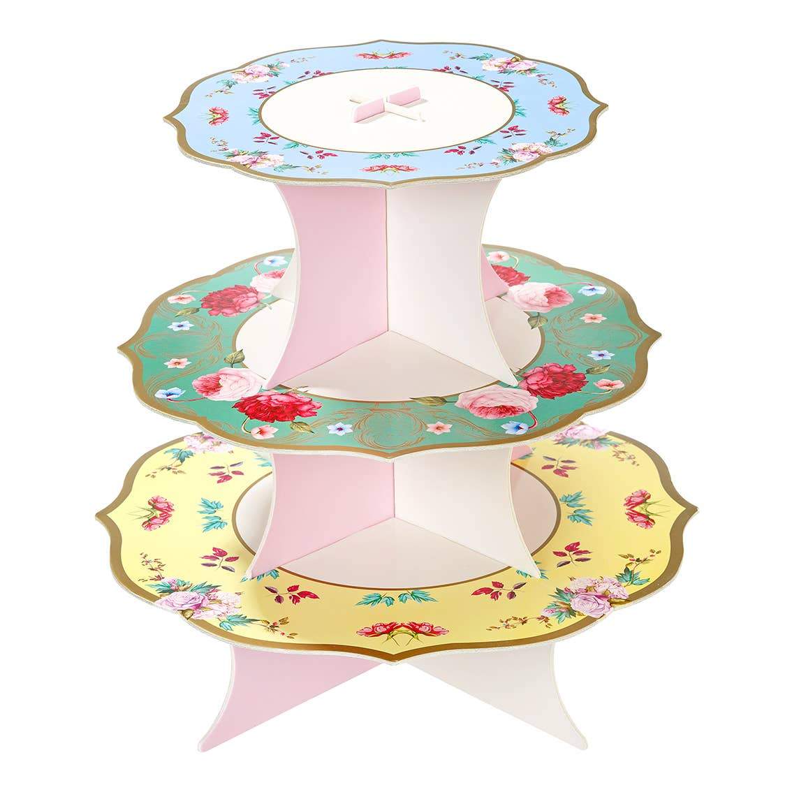 Alzatina 3 piani per Cupcake e Bomboniere stile Shabby chic 35 cm - Dolci pensieri gift