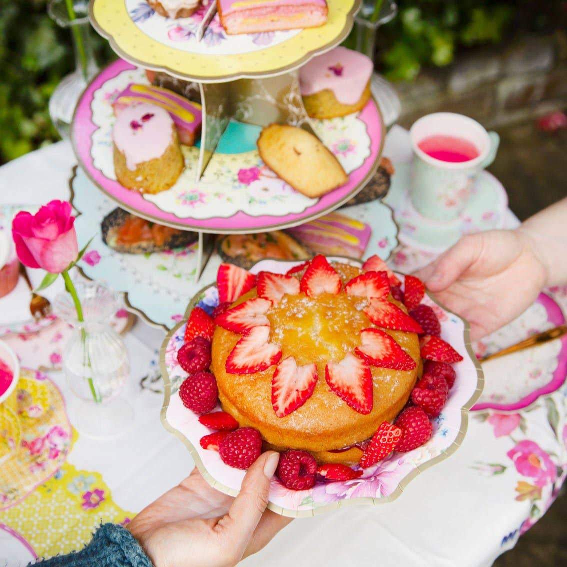 Alzatina 3 piani per Cupcake e Bomboniere stile Vintage 35 cm - Dolci pensieri gift