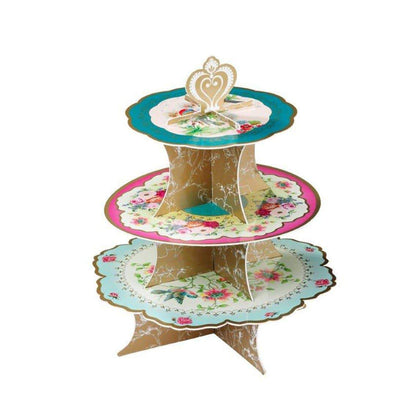Alzatina 3 piani per Cupcake e Bomboniere stile Vintage 35 cm - Dolci pensieri gift