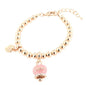Dolci pensieri gift Amo Capri Bracciale dorato con Campanella Portafortuna Rosa