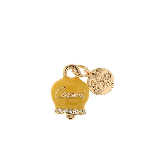Dolci pensieri gift Amo Capri Ciondolo Charm Campanella Portafortuna gialla collezione Belvedere