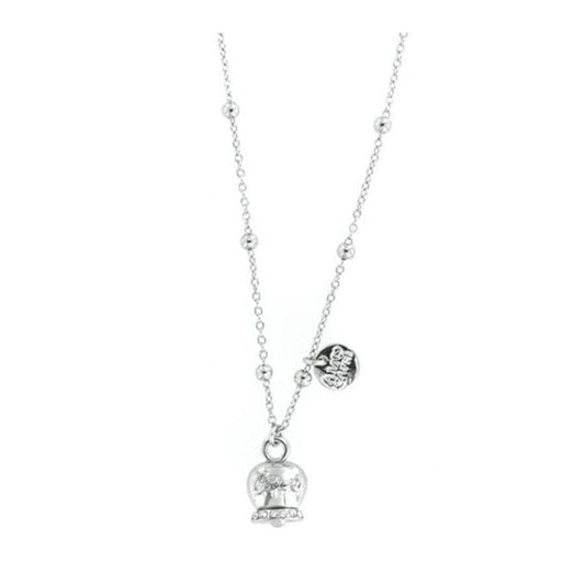Dolci pensieri gift Amo Capri Collana con campanella portafortuna pendente impreziosita da cristalli bianchi