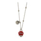 Dolci pensieri gift Amo Capri Collana con campanella portafortuna pendente impreziosita da cristalli bianchi