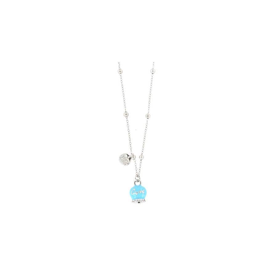 Dolci pensieri gift Amo Capri Collana con campanella portafortuna pendente impreziosita da cristalli bianchi