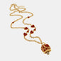 Dolci pensieri gift Amo capri collana in metallo con campanella portafortuna impeziosita da cuori rossi