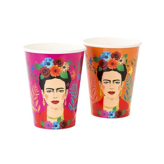 Bicchieri di carta grandi Boho colorati Frida set 12 bicchieri 2 Fanta -  Dolci pensieri gift