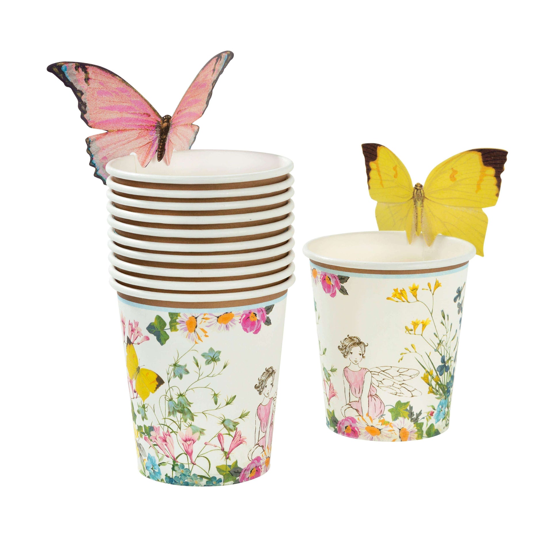 Bicchieri Party Fate con Decorazione Farfalla in carta confezione 12 pezzi - Dolci pensieri gift