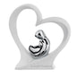 BONGELLI PREZIOSI SCULTURA DA TAVOLO CON SACRA FAMIGLIA IN ARGENTO DENTRO AD UN CUORE - Dolci pensieri gift