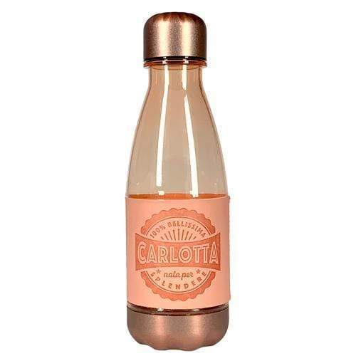 Bottiglia Termica CARLOTTA rosa Borraccia Thermos in plastica 350 ml - Dolci pensieri gift