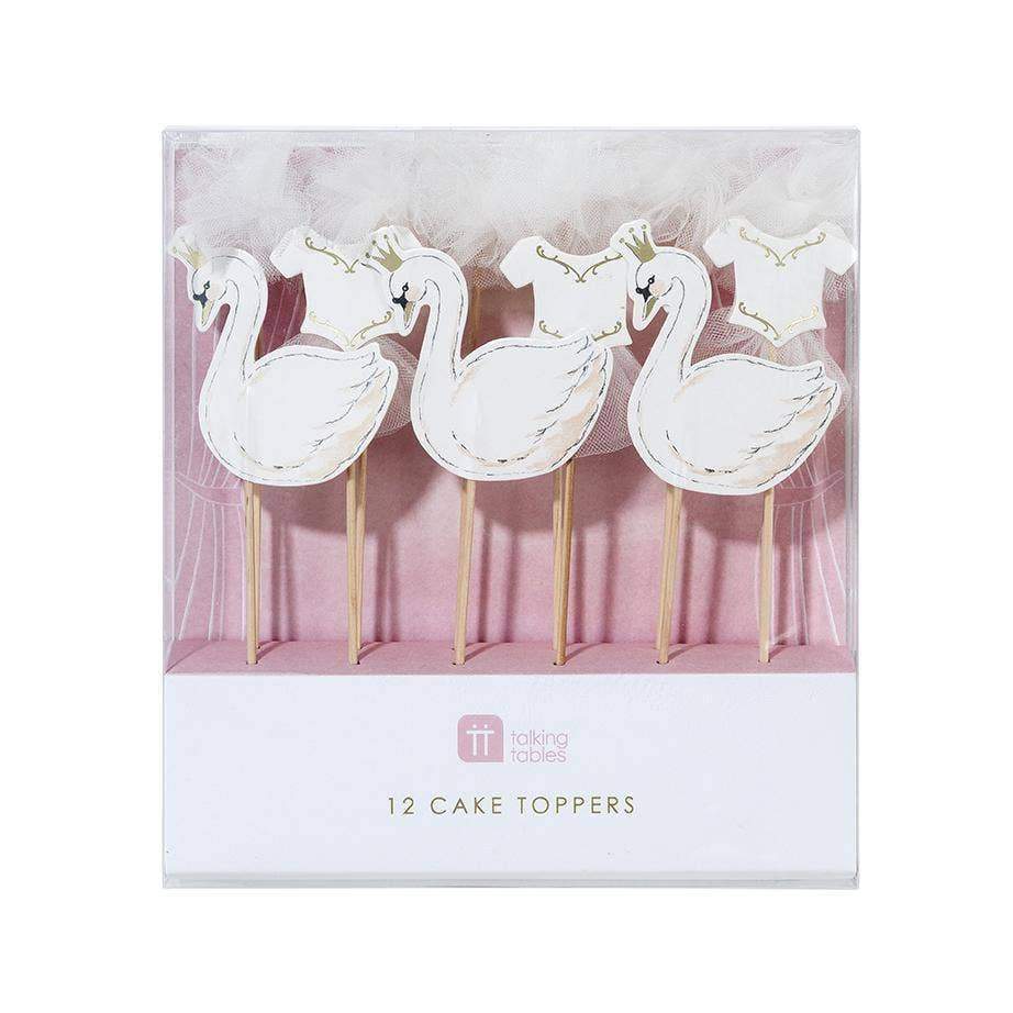 Cake topper Ballerina Lago dei Cigni confezione 12 pezzi - Dolci pensieri gift