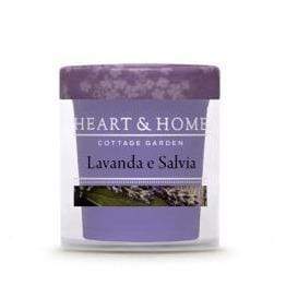 Candela Heart & Home Lavanda e Salvia Candeline 53g - Dolci pensieri gift