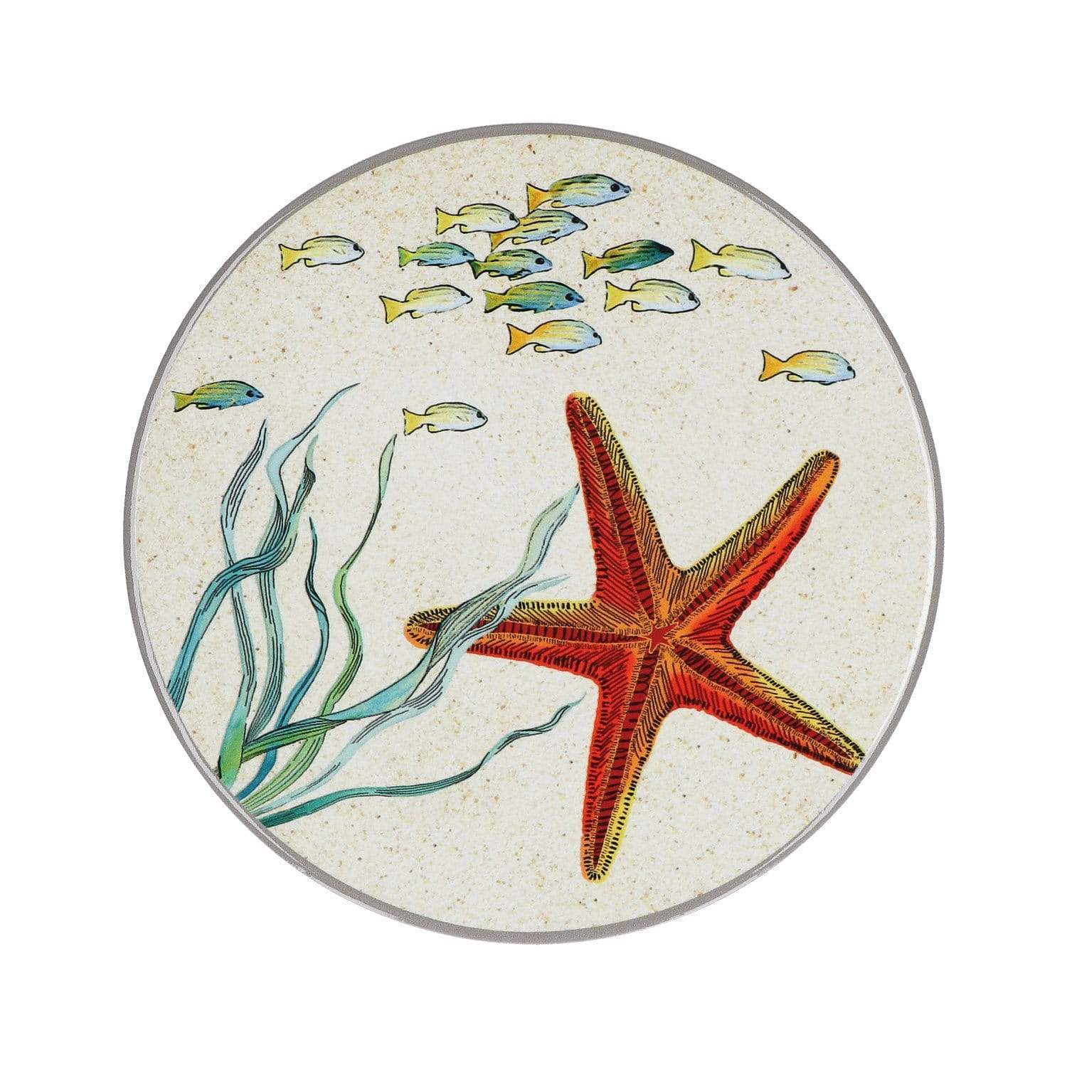 Capri Sottopentola in Ceramica con Decorazione Stella Marina 20 cm - Dolci pensieri gift