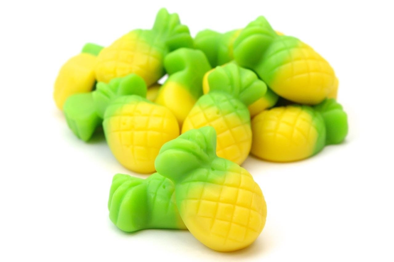 CARAMELLE GOMMOSE ANANAS GOMMOSA CONFEZIONE 100GR - Dolci pensieri gift