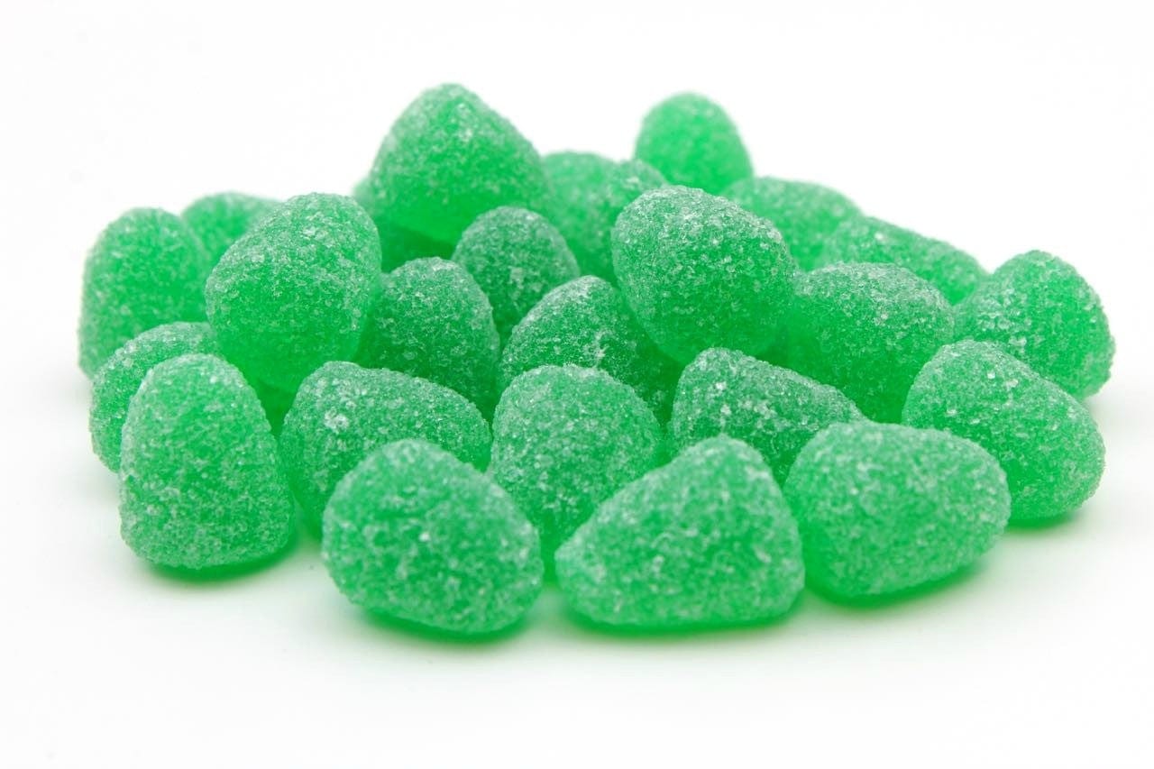 CARAMELLE GOMMOSE BOLI MENTOLO CARAMELLE ZUCCHERATE MENTA CONFEZIONE DA 100GR - Dolci pensieri gift