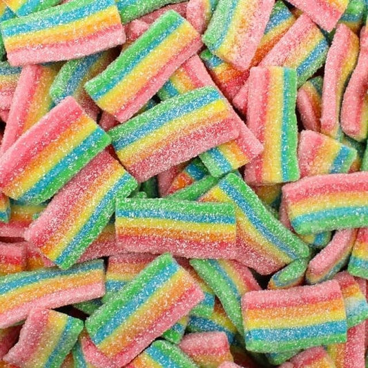 CARAMELLE GOMMOSE CHEWY RAINBOW CANDY GOMMOSI ZUCCHERATIDA 100GR - Dolci pensieri gift