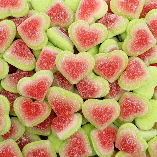 CARAMELLE GOMMOSE CUORE ITALIANO TRICOLORE GUSTO DI ANGURIA CONFEZIONE DA 100GR - Dolci pensieri gift