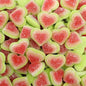 CARAMELLE GOMMOSE CUORE ITALIANO TRICOLORE GUSTO DI ANGURIA CONFEZIONE DA 100GR - Dolci pensieri gift