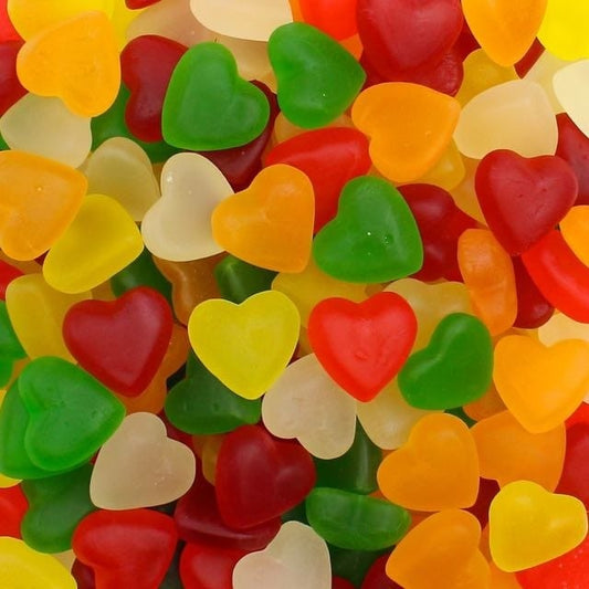 CARAMELLE GOMMOSE CUORI TENERI MORBIDI COLORATI CONFEZIONE 100GR - Dolci pensieri gift