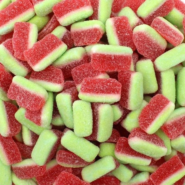CARAMELLE GOMMOSE FETTE DI ANGURIA SOFT GOMMOSI ZUCCHERATI FRIZZANTI CONFEZIONE DA 100GR - Dolci pensieri gift