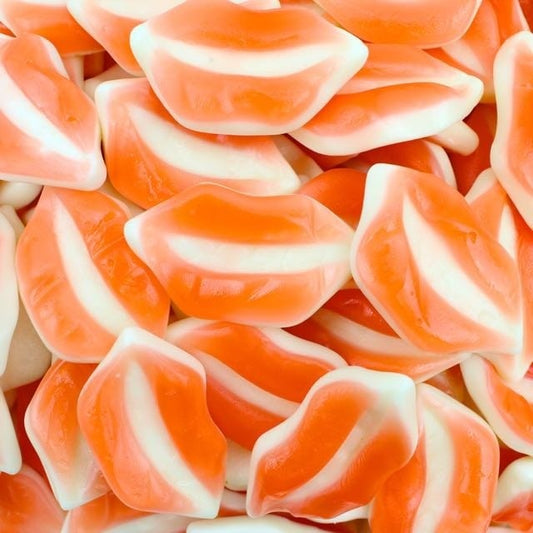 CARAMELLE GOMMOSE LABBRA ARANCIONI CONFEZIONE 100GR - Dolci pensieri gift