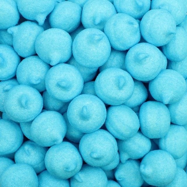 CARAMELLE GOMMOSE MARSHMALLOW BLU SOFFICI MINI CONFEZIONE DA 100GR - Dolci pensieri gift