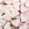 CARAMELLE GOMMOSE MARSHMALLOW CUORE BIANCO ROSA CONFEZIONE DA 100GR - Dolci pensieri gift