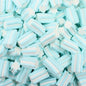 CARAMELLE GOMMOSE MARSHMALLOW STRIATO BIANCO AZZURRO CONFEZIONE DA 100GR - Dolci pensieri gift