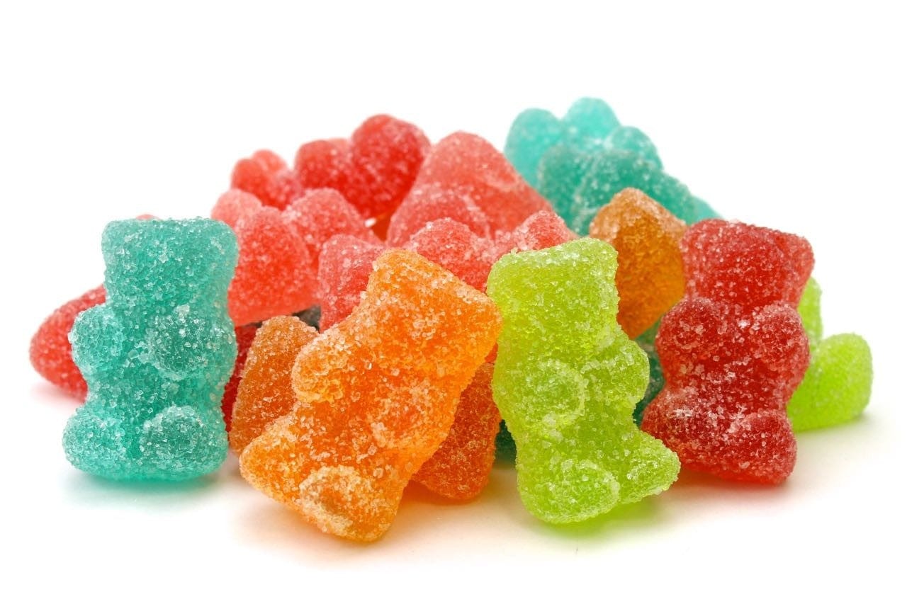 CARAMELLE GOMMOSE ORSETTI FRUTTA GOMMOSI ZUCCHERATI FRIZZANTI CONFEZIONE DA 100GR - Dolci pensieri gift