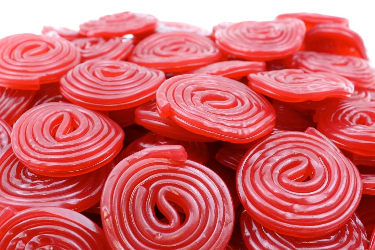 CARAMELLE GOMMOSE ROTELLE LIQUIRIZIA CONFEZIONE 100GR - Dolci pensieri gift