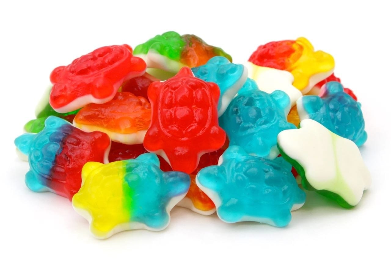 CARAMELLE GOMMOSE TARTARUGHE GOMMOSE CONFEZIONE 100GR - Dolci pensieri gift