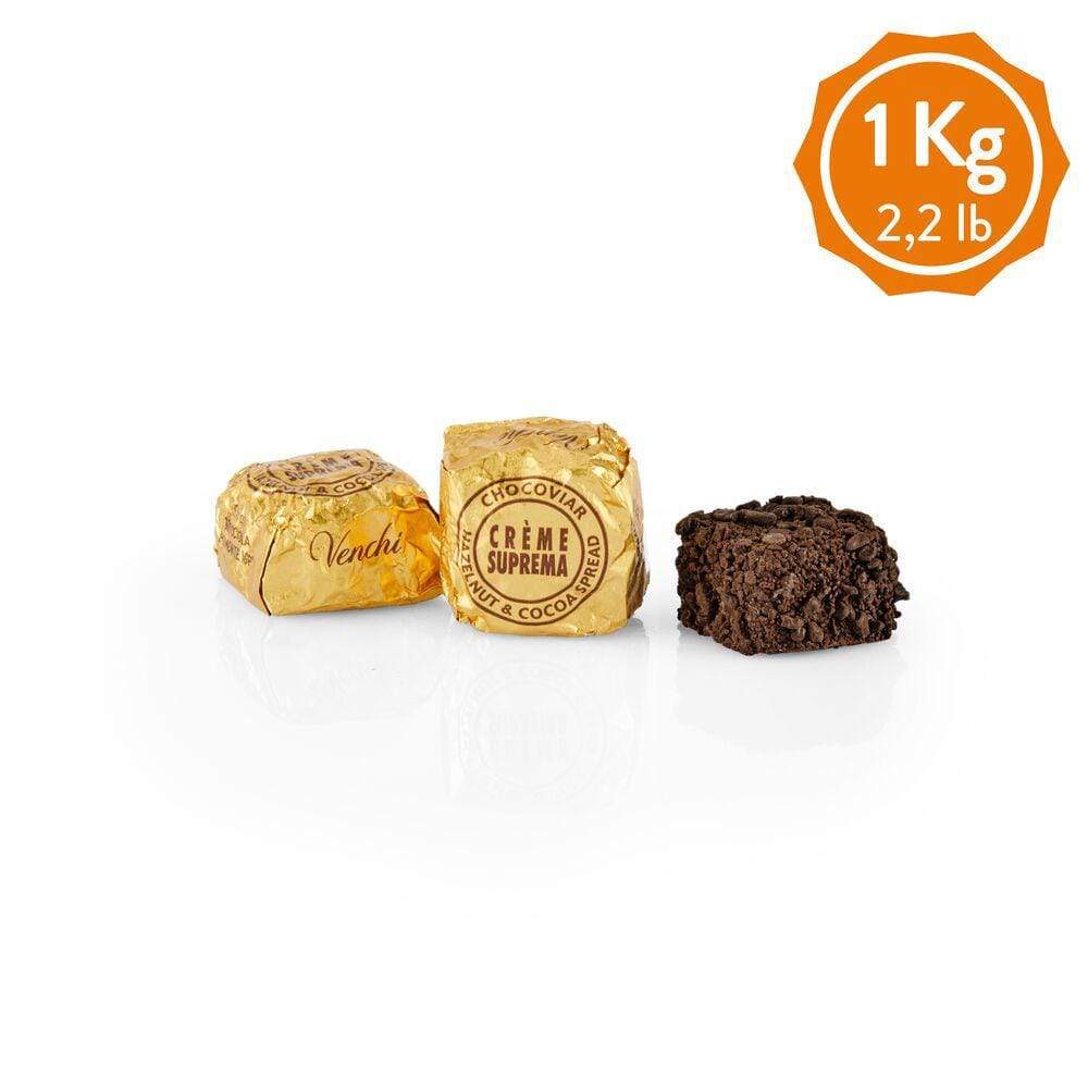 Cioccolato VENCHI Chocoviar cremoso ripieno di crema Suprema ricoperti da cioccolato fondente confezione 100gr - Dolci pensieri gift