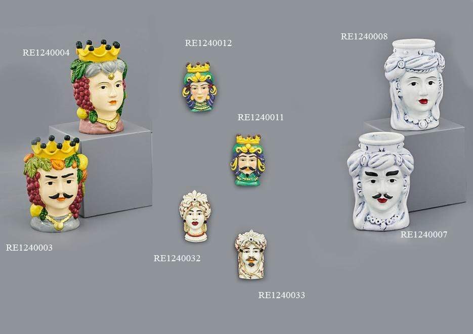Collezione Bomboniere Teste di Moro Sicilia in Resina Modelli Assortiti - Dolci pensieri gift