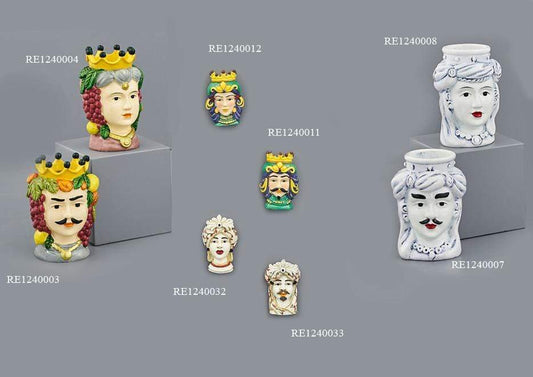 Collezione Bomboniere Teste di Moro Sicilia in Resina Modelli Assortiti - Dolci pensieri gift